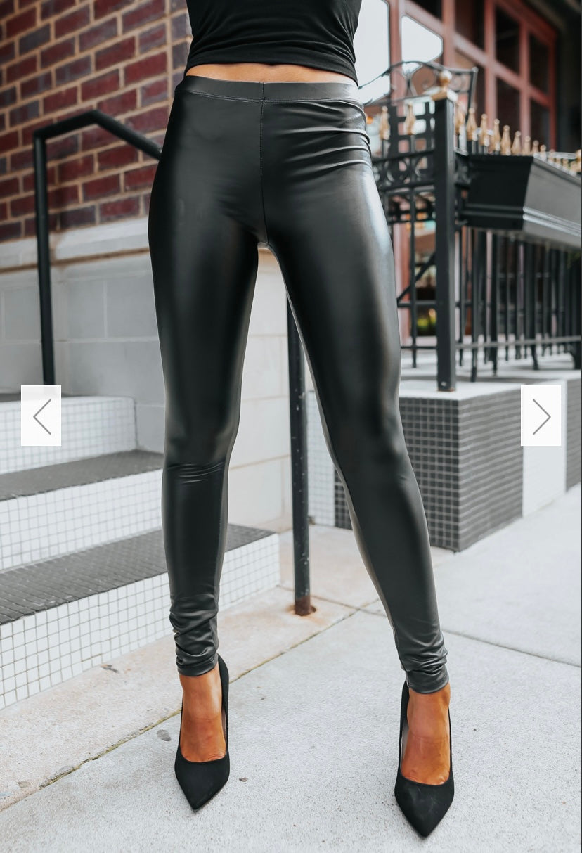 Vegan Leather Legging